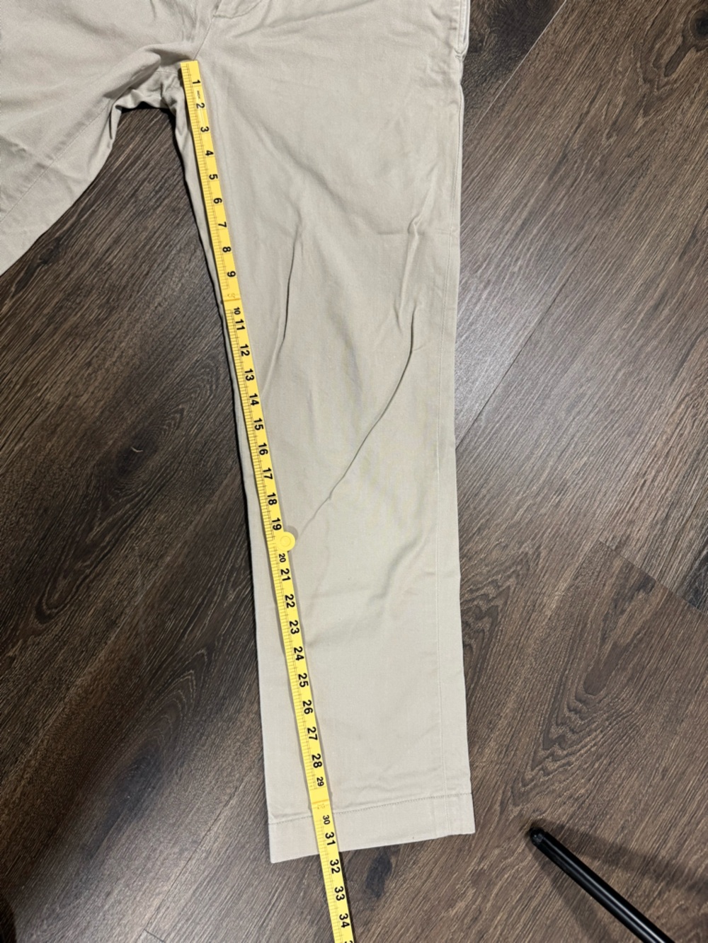 Jack Donnelly Mens Khaki Pant Sz 34 Made in USA Preppy Casual Office Church - Picture 9 of 9